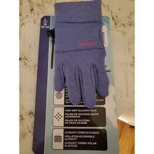 HEAD Kids Touchscreen Gloves - Lined, Purple 10-14 Large M8C